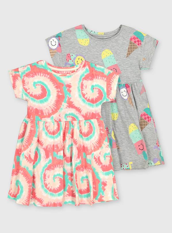 Buy Tie Dye & Ice Lolly Dresses 2 Pack 34 years Dresses, jumpsuits